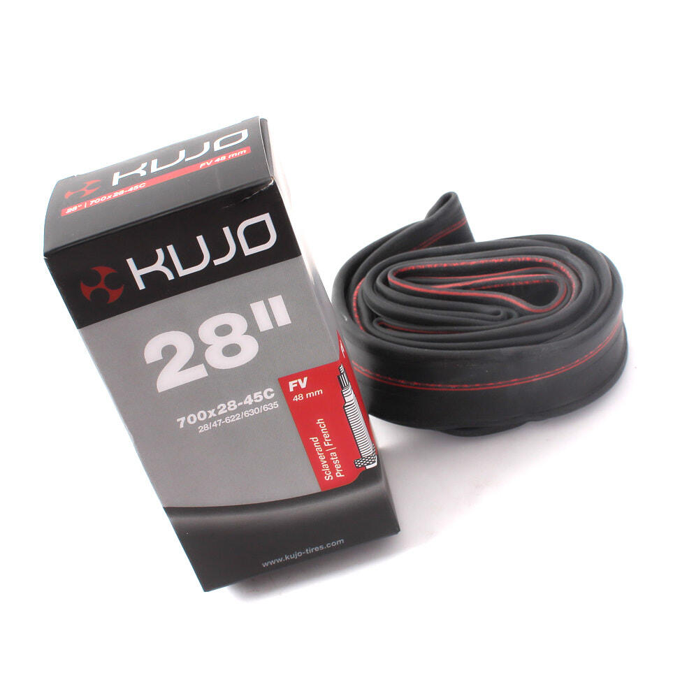 Cámara de aire bicicleta KUJO 700 / 28 pulgadas 28-45C FV 2/5