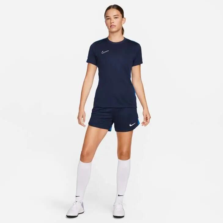 T-shirt da calcio donna nike obsidian/white 3/4