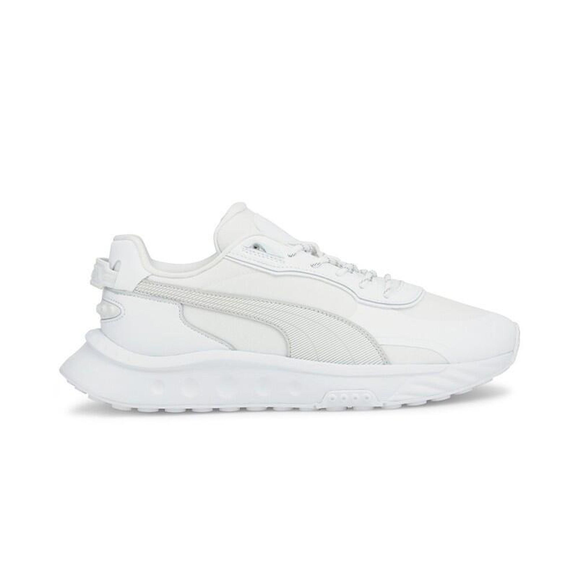 Puma - Wild Rider Nano Ls Chaussures De Running Homme - Baskets - Blanc - Decathlon