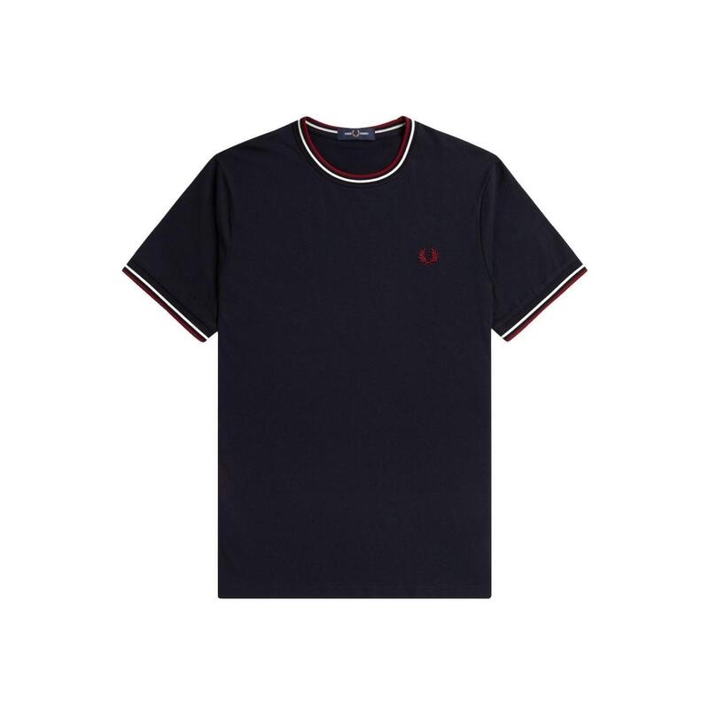 Camiseta de manga corta para Hombre Fred perry Perry twin Marino