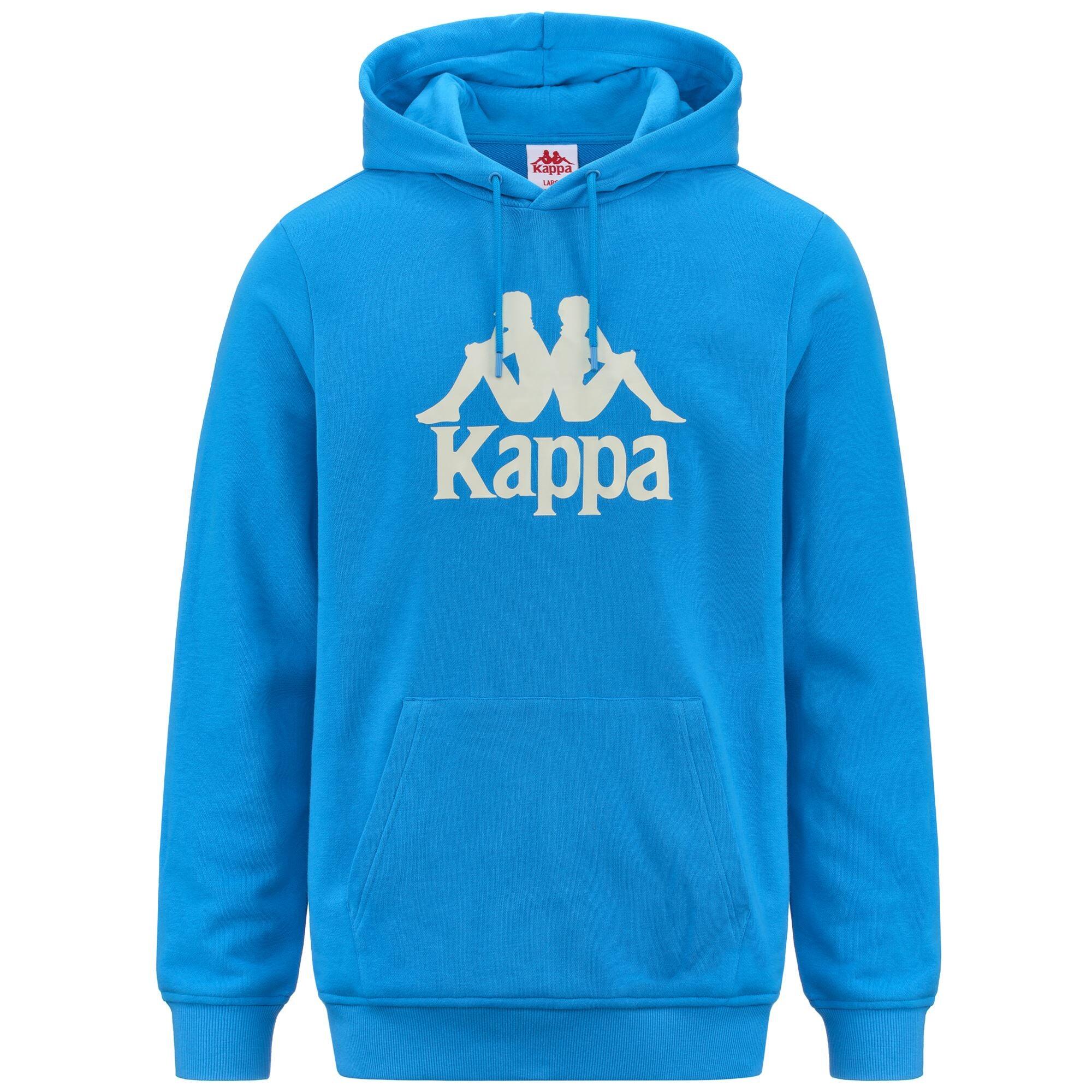 Felpa da uomo in cotone blu da sport street 2/7