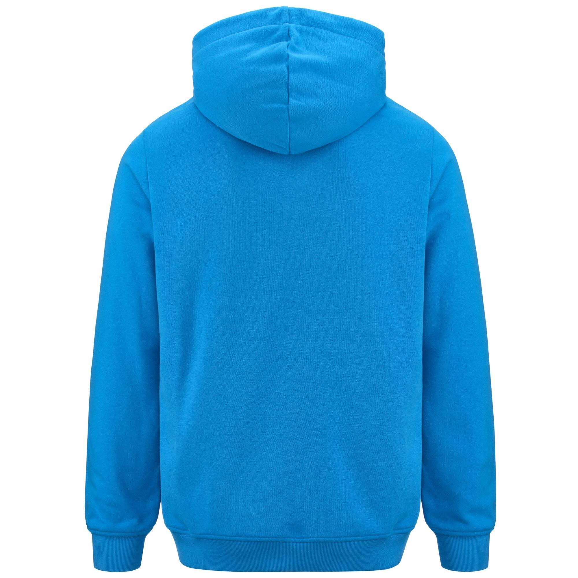 Felpa da uomo in cotone blu da sport street 4/7