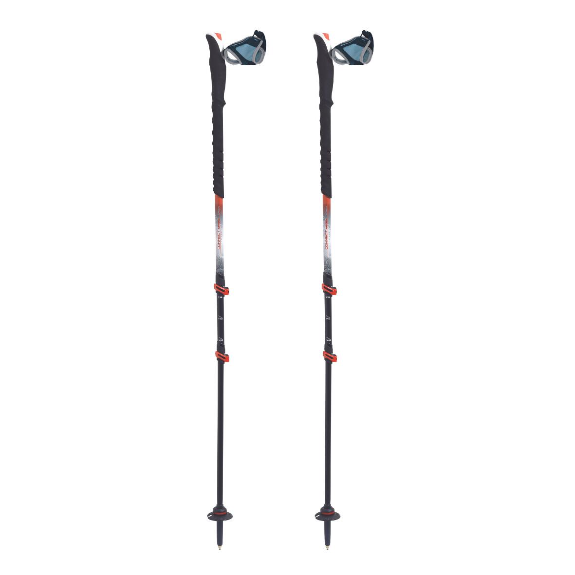 Tsl - Bâtons De Trekking Tsl - Télescopique - Connect Carbone 3 Cross St Push&pull - Bâton De Randonnée - Rouge - 140 Cm - Decathlon
