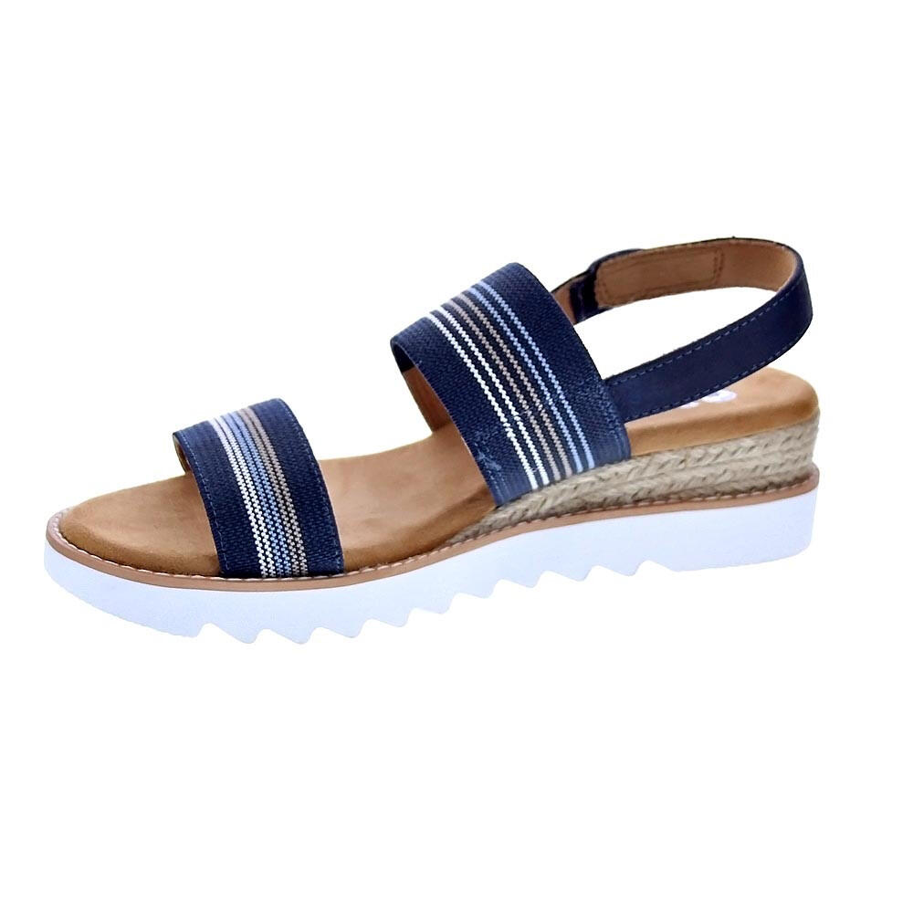 SANDALE FEMME Skechers Desert Kiss Hi Elastico BLEU 2/5