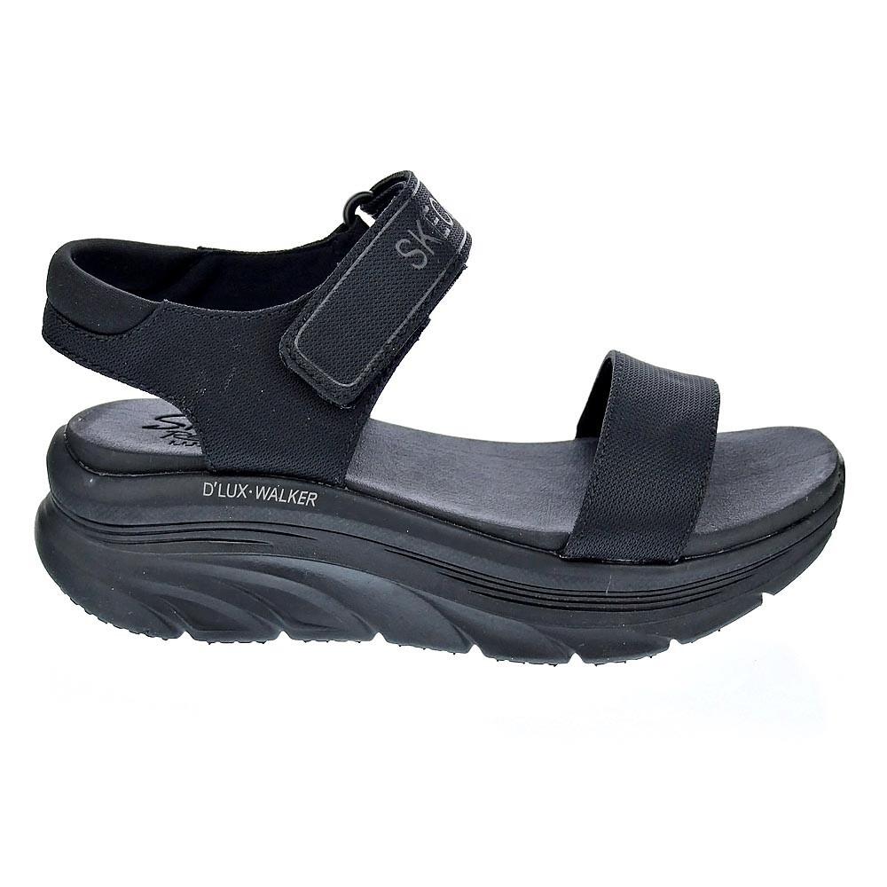 Skechers - Sandale Femme Skechers D'Lux Walker New Block En Mesh   Noir - Sandales - Noir - Decathlon