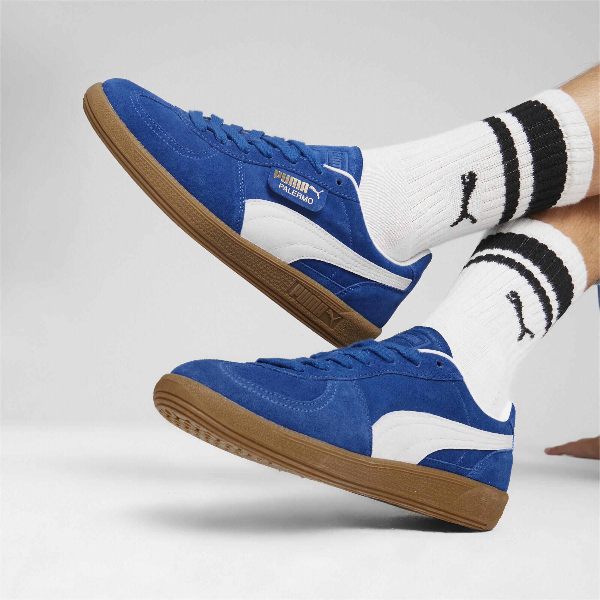 Chaussures Hommes Puma Palermo bleu 7/7