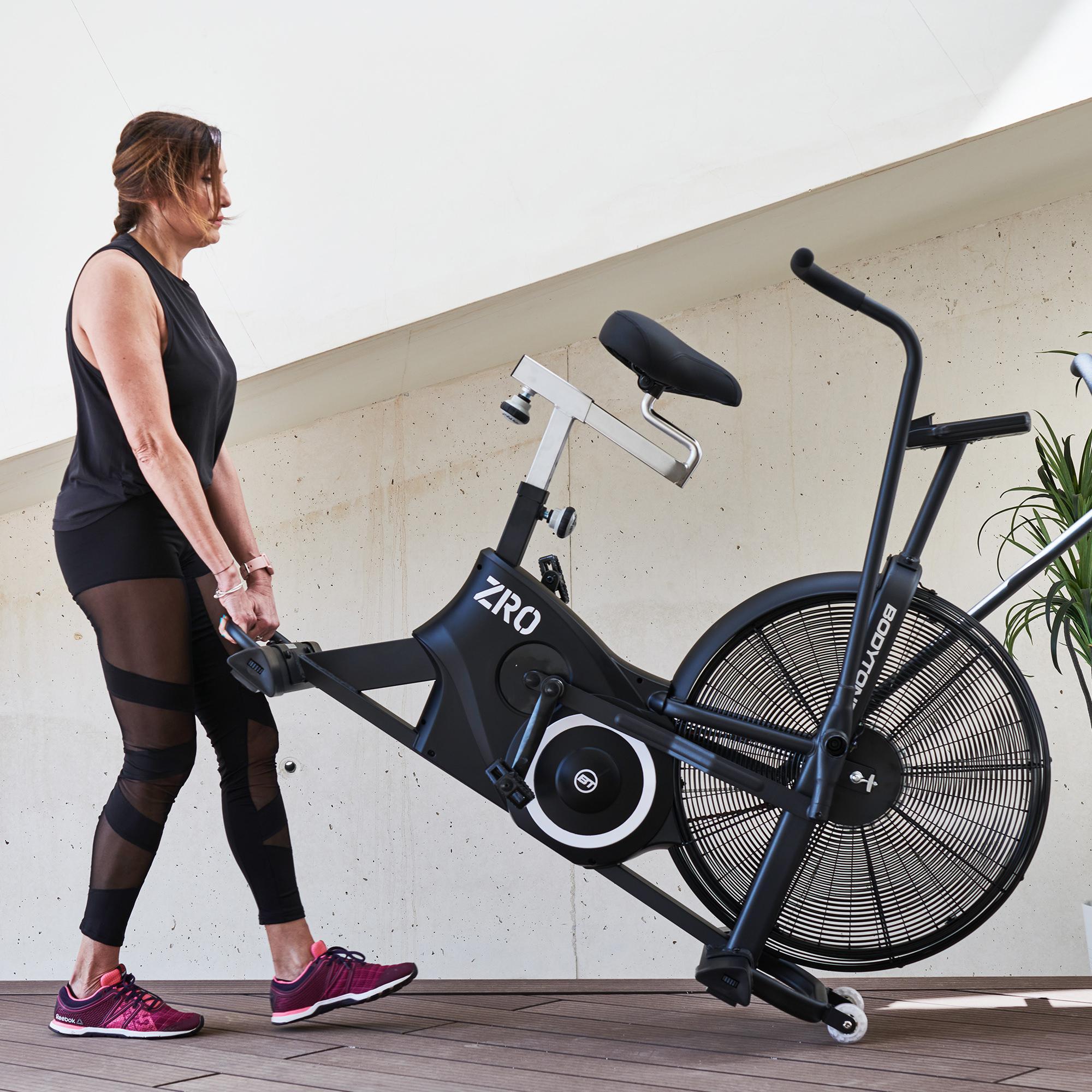 Airbike Bicicleta indoor resistencia al aire Bodytone ZROBv1, pantalla LCD 3/7