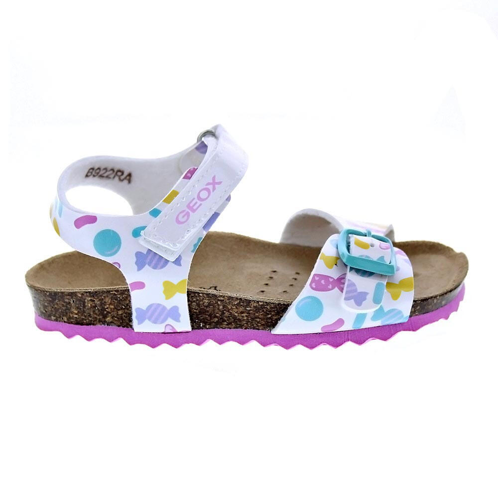 Sandały GEOX B SANDAL CHALKI GIRL Biały