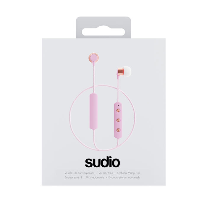 Ecouteurs tour de cou Bluetooth Sudio TIO Rose 4/4