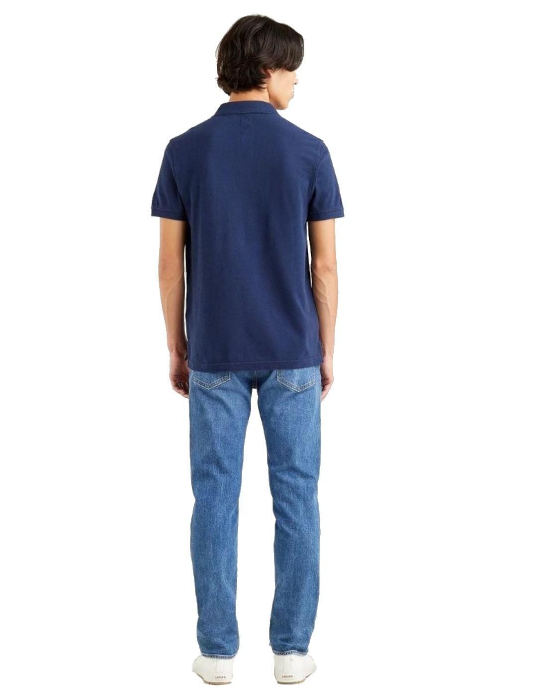 T-Shirt für Herren Levis Polo kleines Logo Blau. 3/7