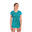 Camiseta Manga Corta Running Mujer Joma Elite VIII Turquesa