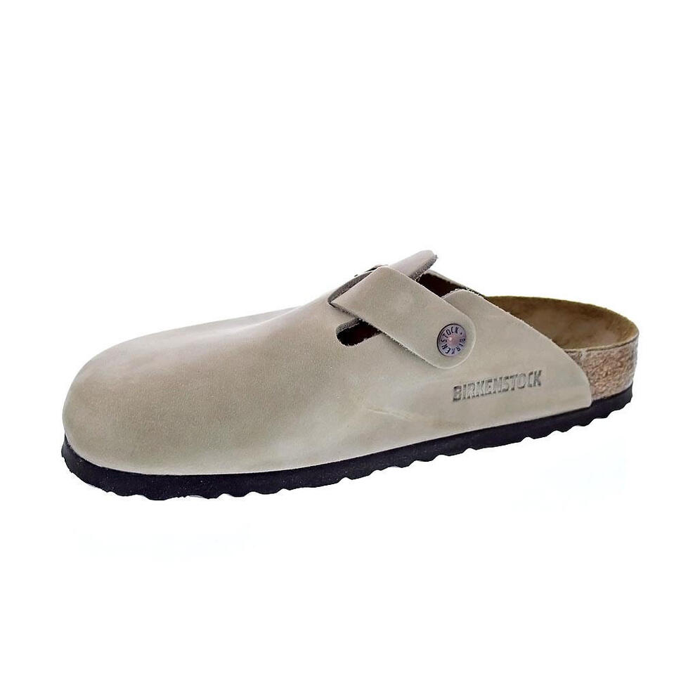 Sandały Birkenstock Boston wąskie beżowe unisex