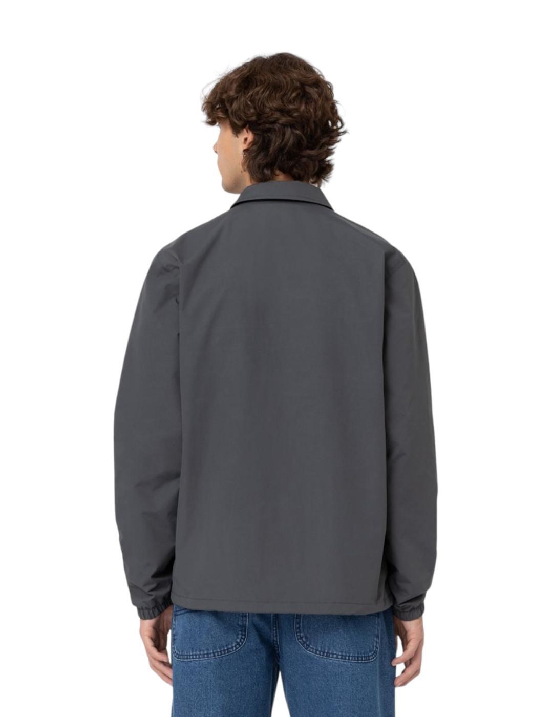 Felpa con cappuccio in pile per uomo Dickies Oakport Grigia 4/5
