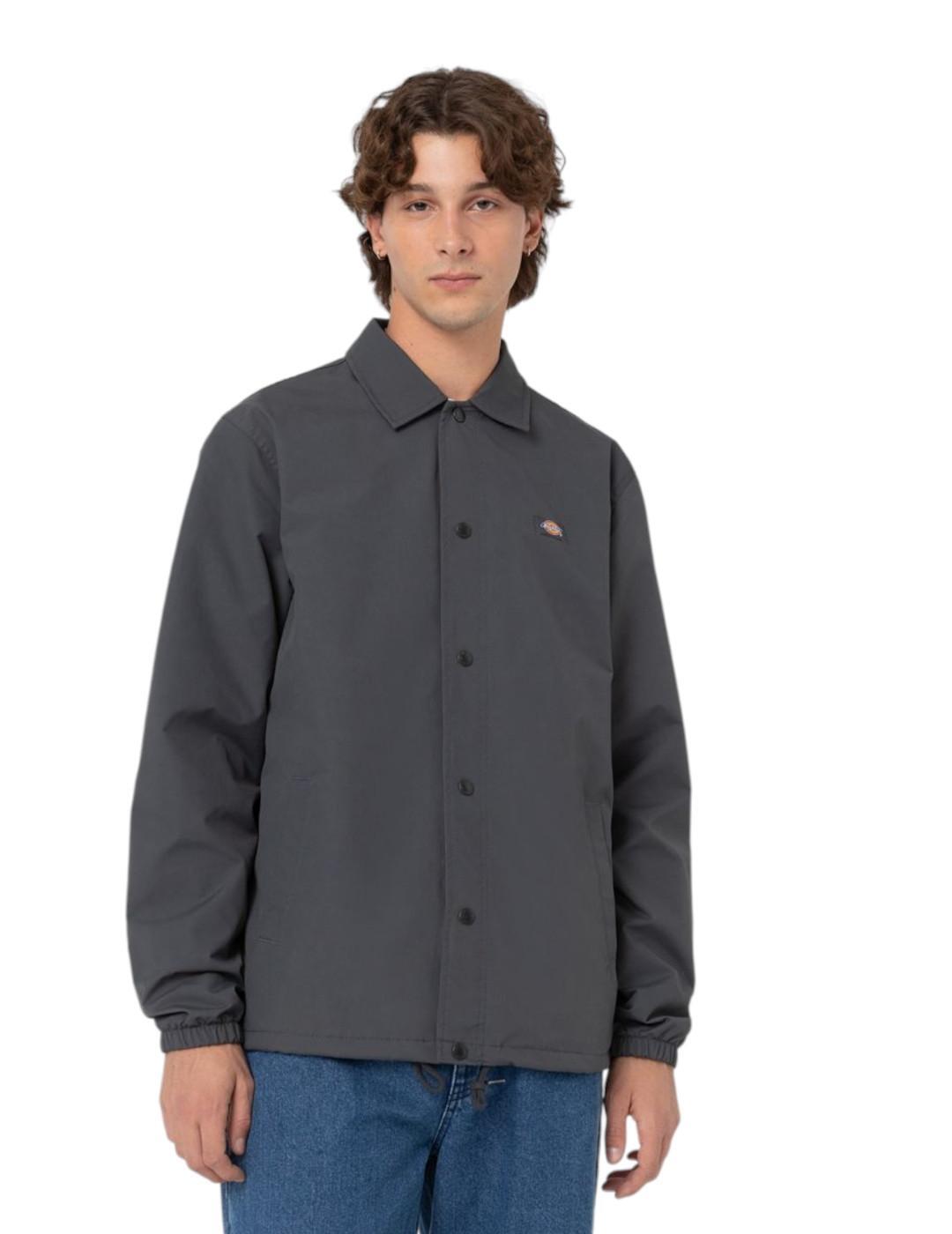 Felpa con cappuccio in pile per uomo Dickies Oakport Grigia 3/5