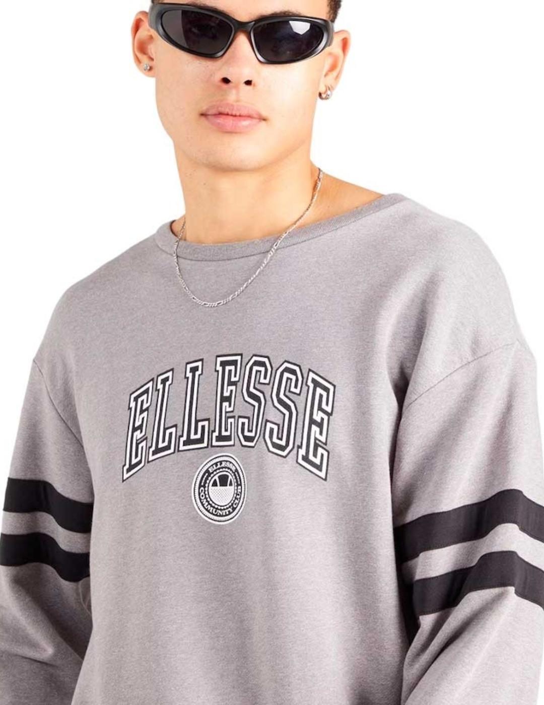 Felpe in pile per uomo Ellesse vivar Grigio 3/4