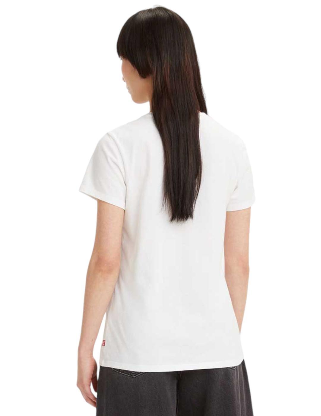 T-Shirt für Frauen Levis The Perfect Weiß. 2/3