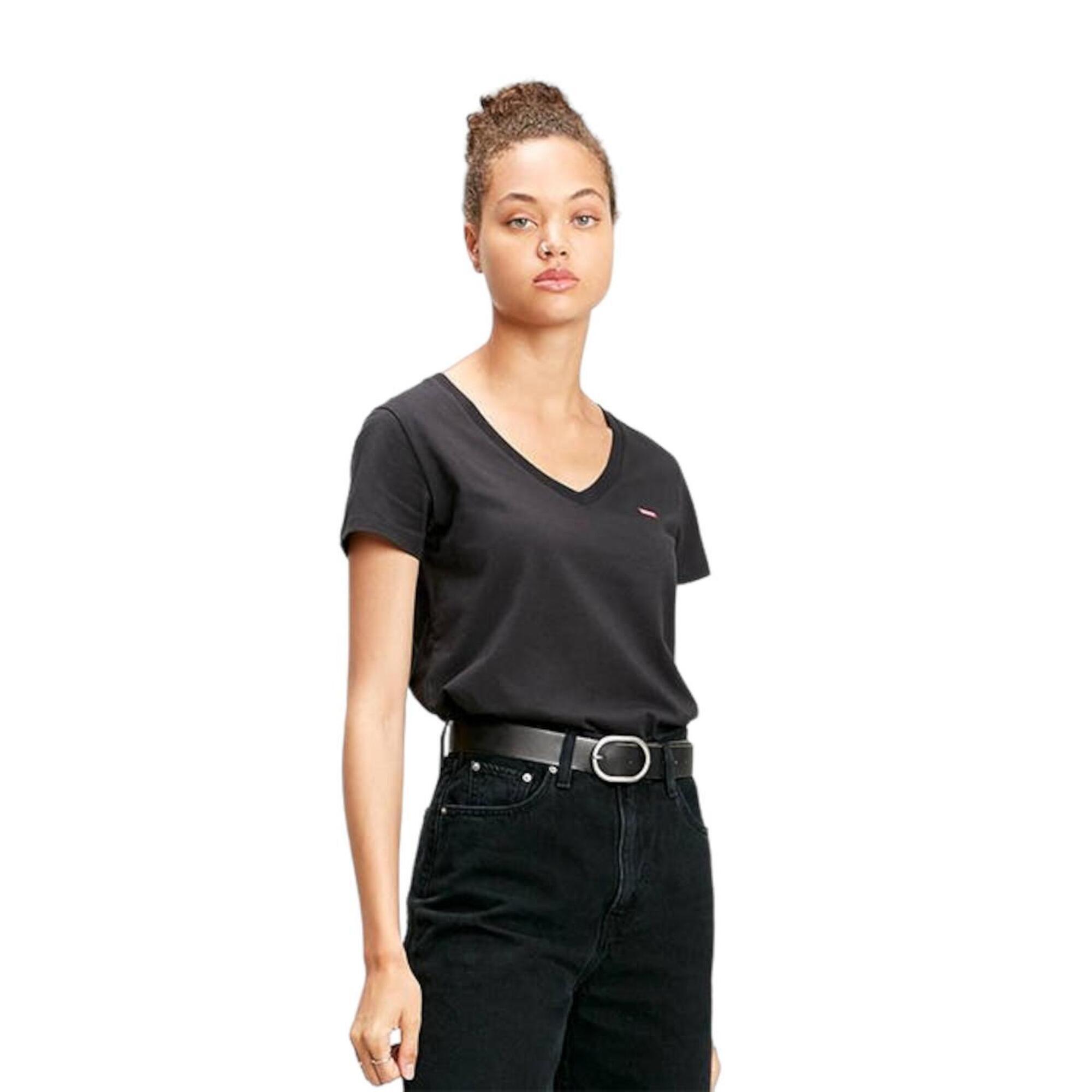 Levi's - V-cou Parfait - T-shirt Manches Courtes - Noir - 40 M - Decathlon