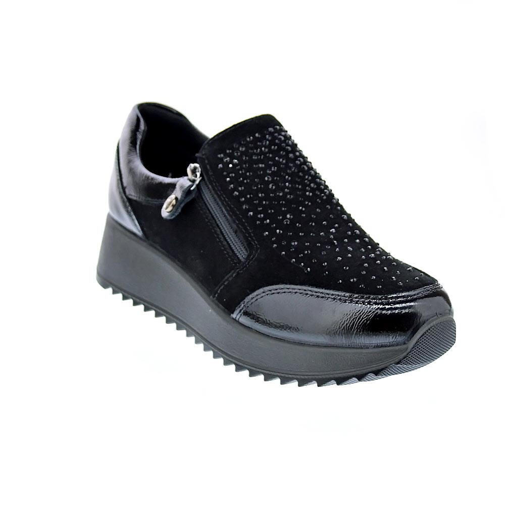 Imac 199983, Scarpe Slip On Con Zip Laterale Donna - 4/7