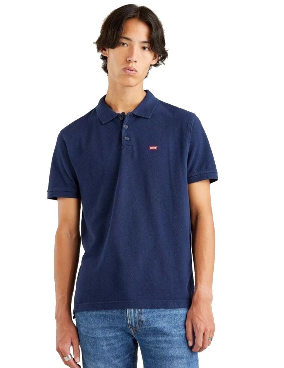 T-Shirt für Herren Levis Polo kleines Logo Blau. 2/7