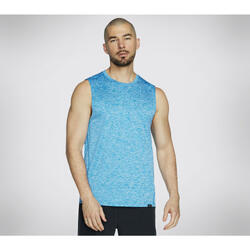 SKECHERS GODRI CHARGE MUSCLE TANK T-Shirt/Marcel sans manches Grigio scuro/Nero