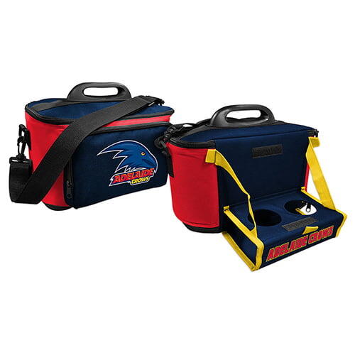 Adelaide Crows AFL Lunch Cooler Bag With Drink Tray Table