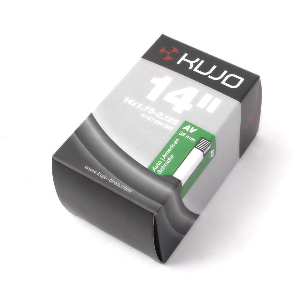 KHEBIKES Cyklistická vnitřní trubka 14 palců KUJO x 1,75-2,125 palce AV