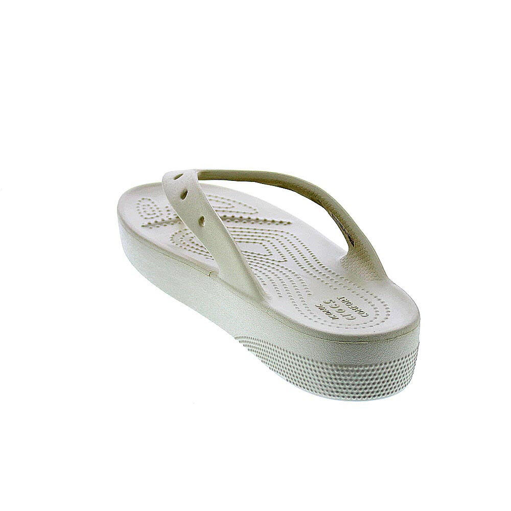 Sandalias CROCS  Platform Flip Beige  Mujer 3/4