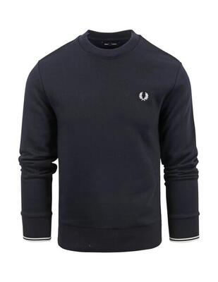Sweatshirt fred perry model crew neck kleur blauw