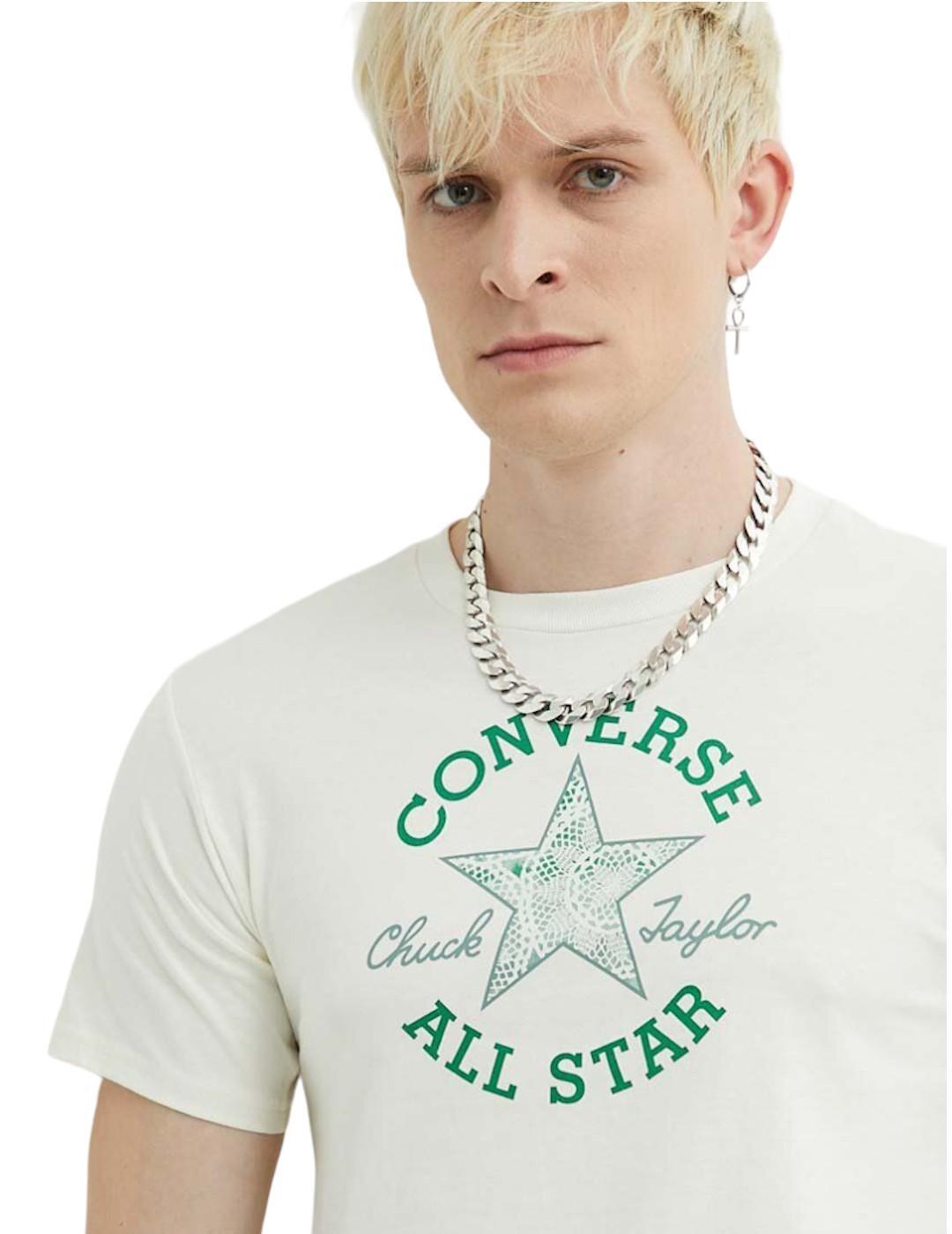 T-shirt pour homme Converse chuck patch jaune 2/5