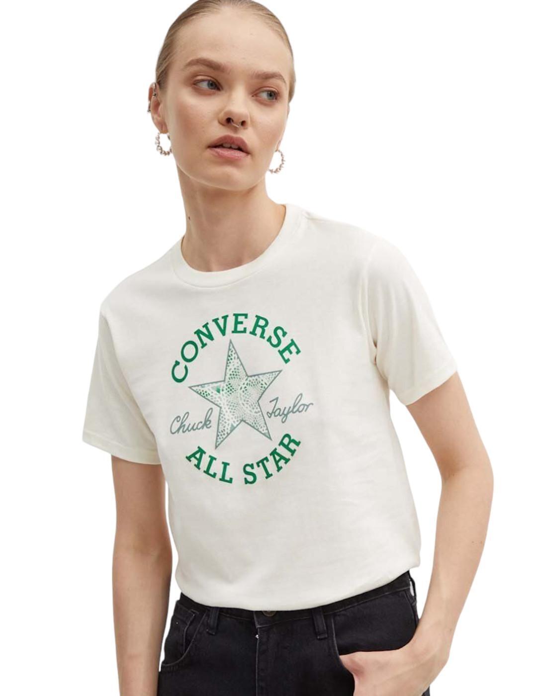 T-shirt pour homme Converse chuck patch jaune 1/5