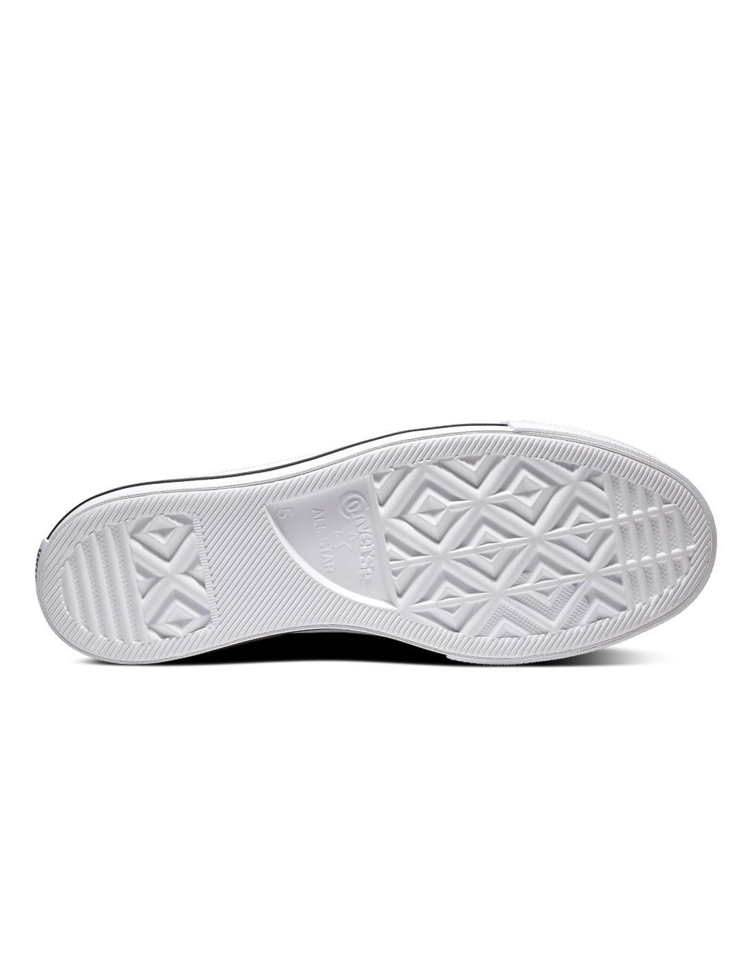 Baskets pour femmes Converse All Star Lift Clean en cuir blanc 6/6