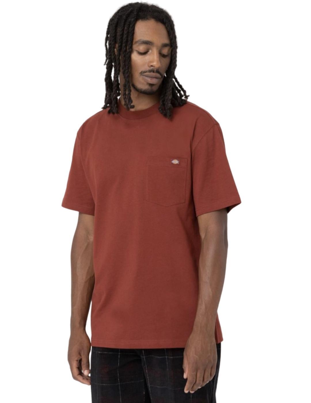 T-shirt pour homme Dickies Luray Marron 1/4