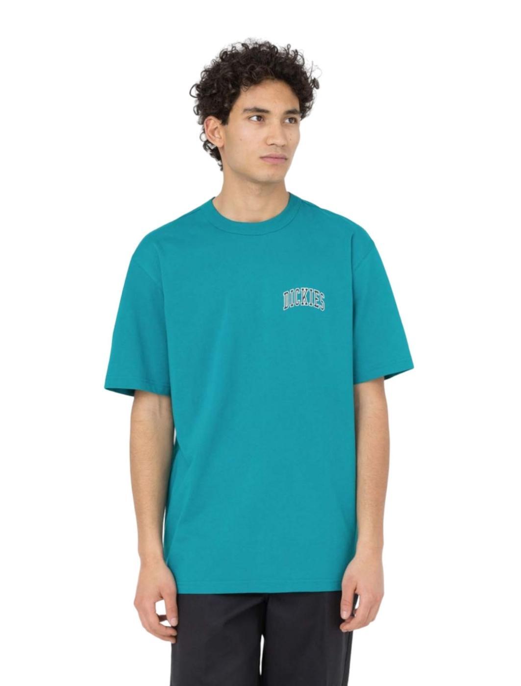 Camiseta para Hombre Dickies Aitkin Verde 3/4