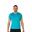 Maillot Manches Courtes Running Homme Joma Record II Turquoise Fluo