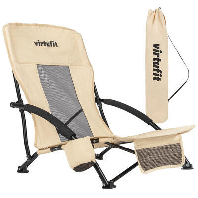Opvouwbare strandstoel - beige