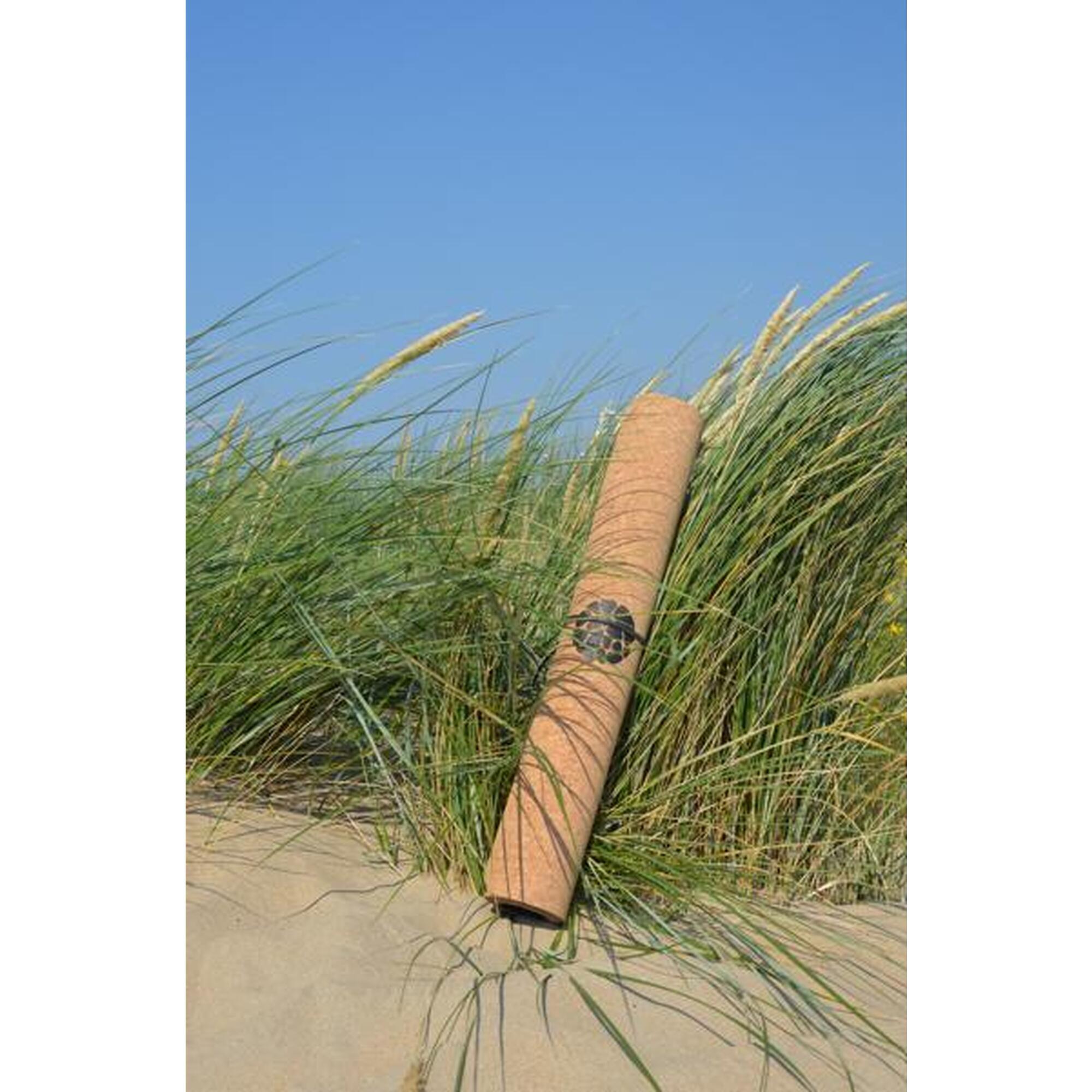 Covoraș de călătorie pentru yoga - Pliabil - Plută naturală - 1.6mm- 183x65cm