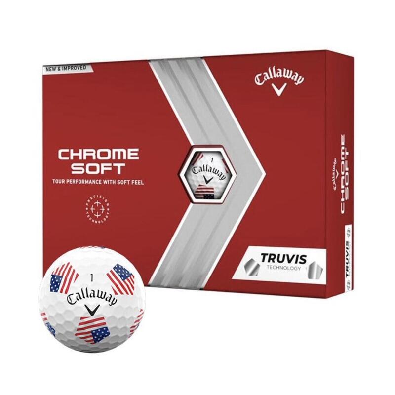 Balles de golf Callaway Chrome Soft TRUVIS - Édition USA