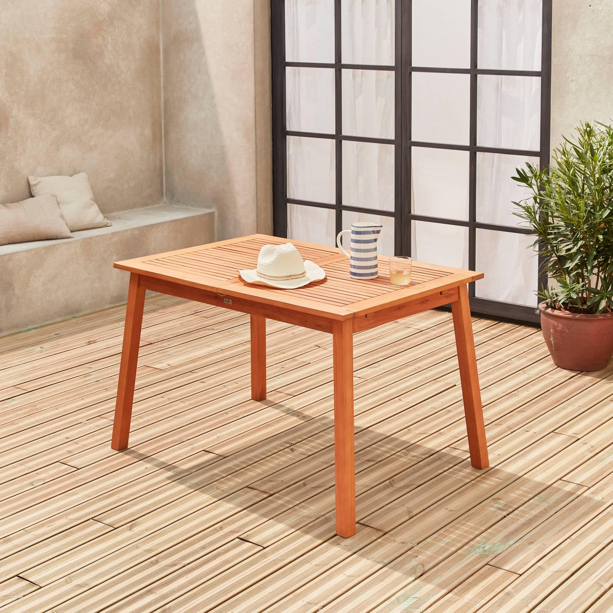 Mesa de jardim em madeira com capacidade 6 a 8 pessoas, Madeira 4/6