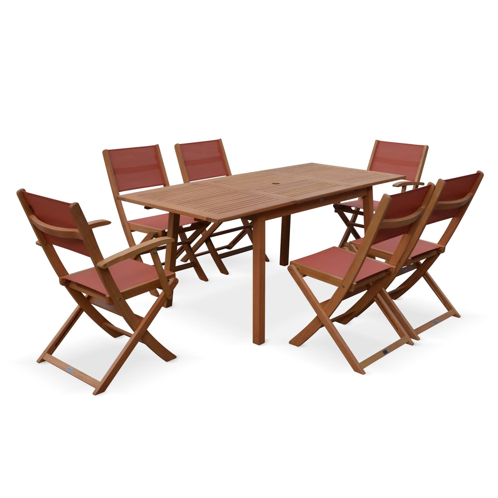 Mesa de jardim em madeira com capacidade 6 a 8 pessoas, Madeira 5/6