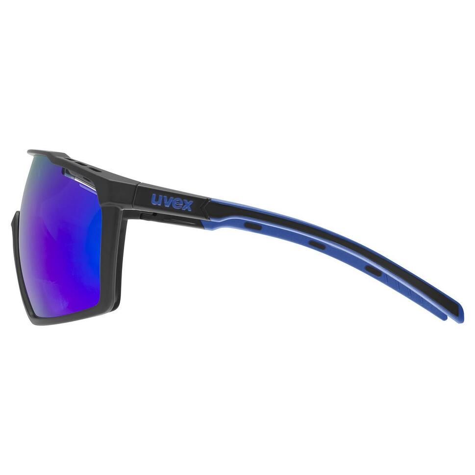 Okulary do biegania Uvex MTN Perform - black blue matt/mirror blue