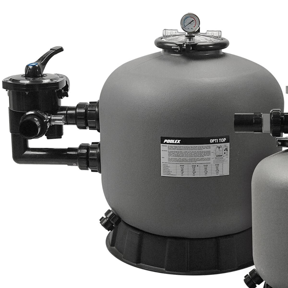 POOLEX Filtro a sabbia per piscine fino a 45 m³ - Poolex Opti Side PF-OPT450S