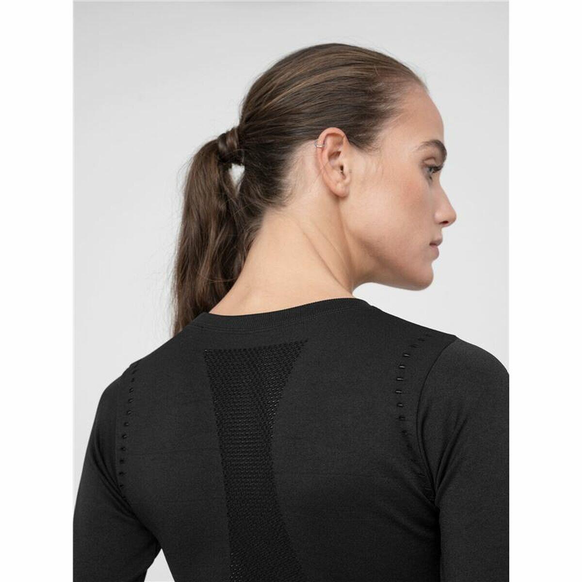 Maglia a maniche lunghe da donna 4F Nero 4/5