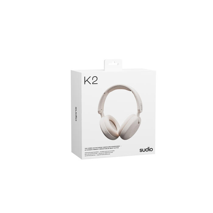 Casque audio arceau sans fil Bluetooth Sudio K2 avec réduction de bruit crème 5/5