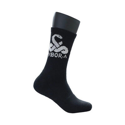 Black vibor-a premium crew socks