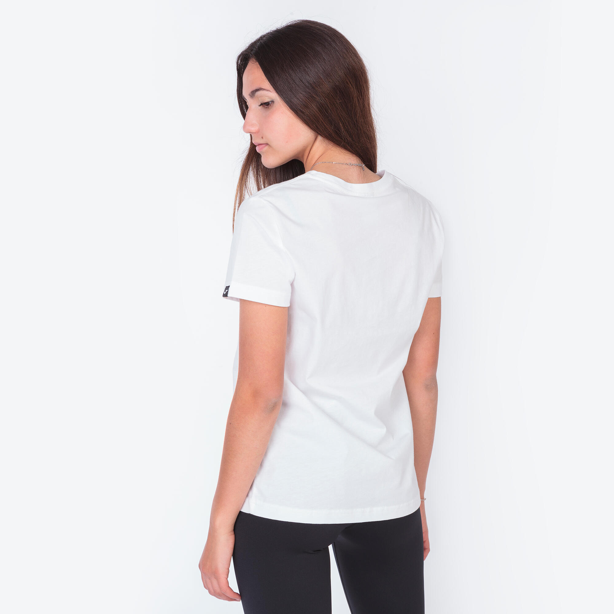 Camiseta Manga Corta Fitness Mujer Joma Desert Blanco 3/5