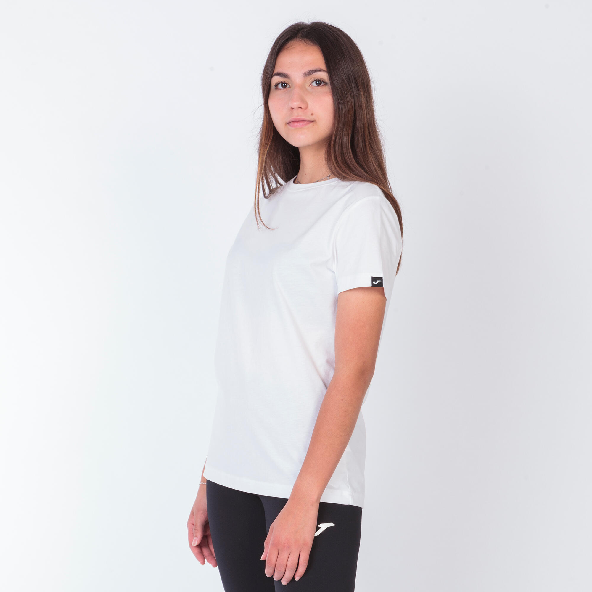 T-Shirt Manga Curta Fitness Mulher Joma Desert Branco 2/6
