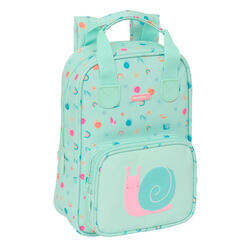 Mochila Infantil Safta Caracol Turquesa