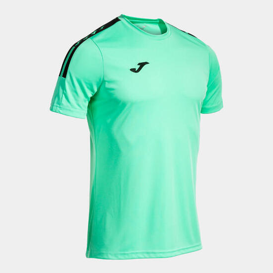 Maillot Manches Courtes Football Homme Joma Olimpiada Vert