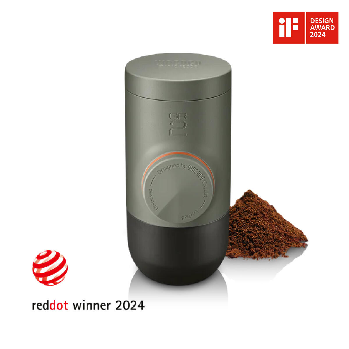 Wacaco Portable Coffee Plunger Wacaco Pipamoka Silver, Travel