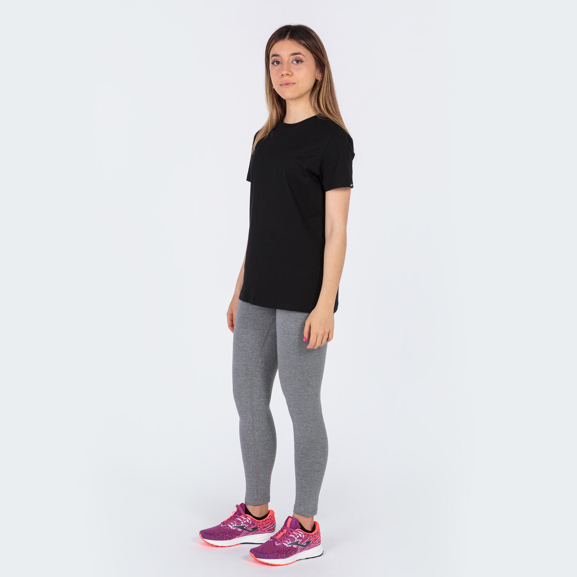 T-Shirt Manga Curta Fitness Mulher Joma Desert Preto 4/6